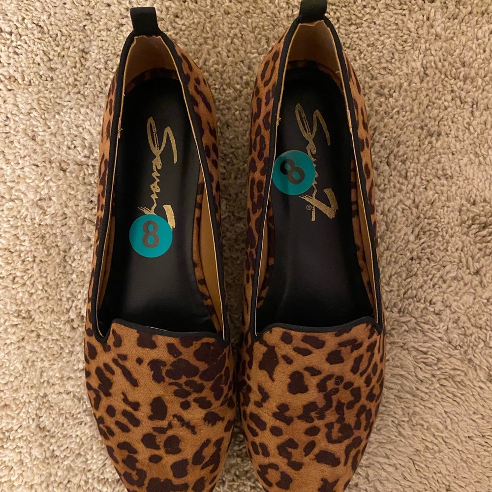 Women’s cheetah print loafers